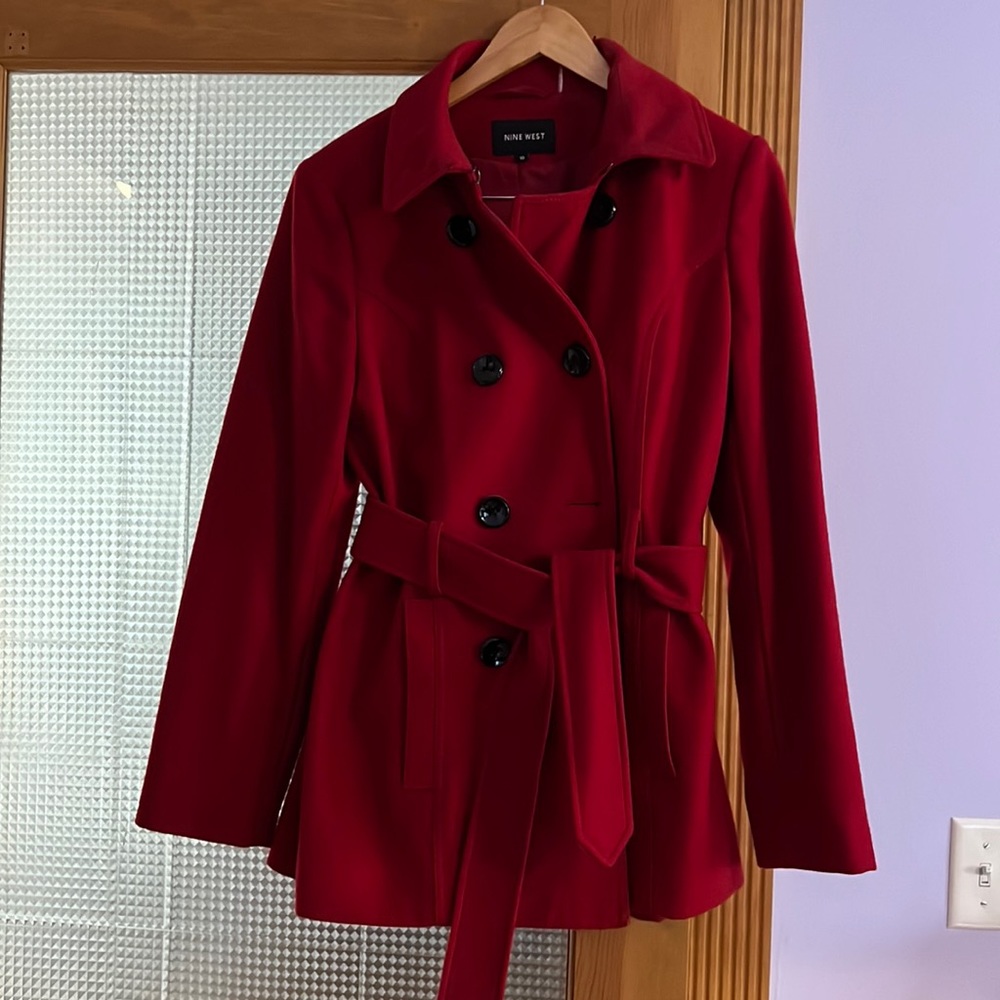 Women wool/polyester dress coat